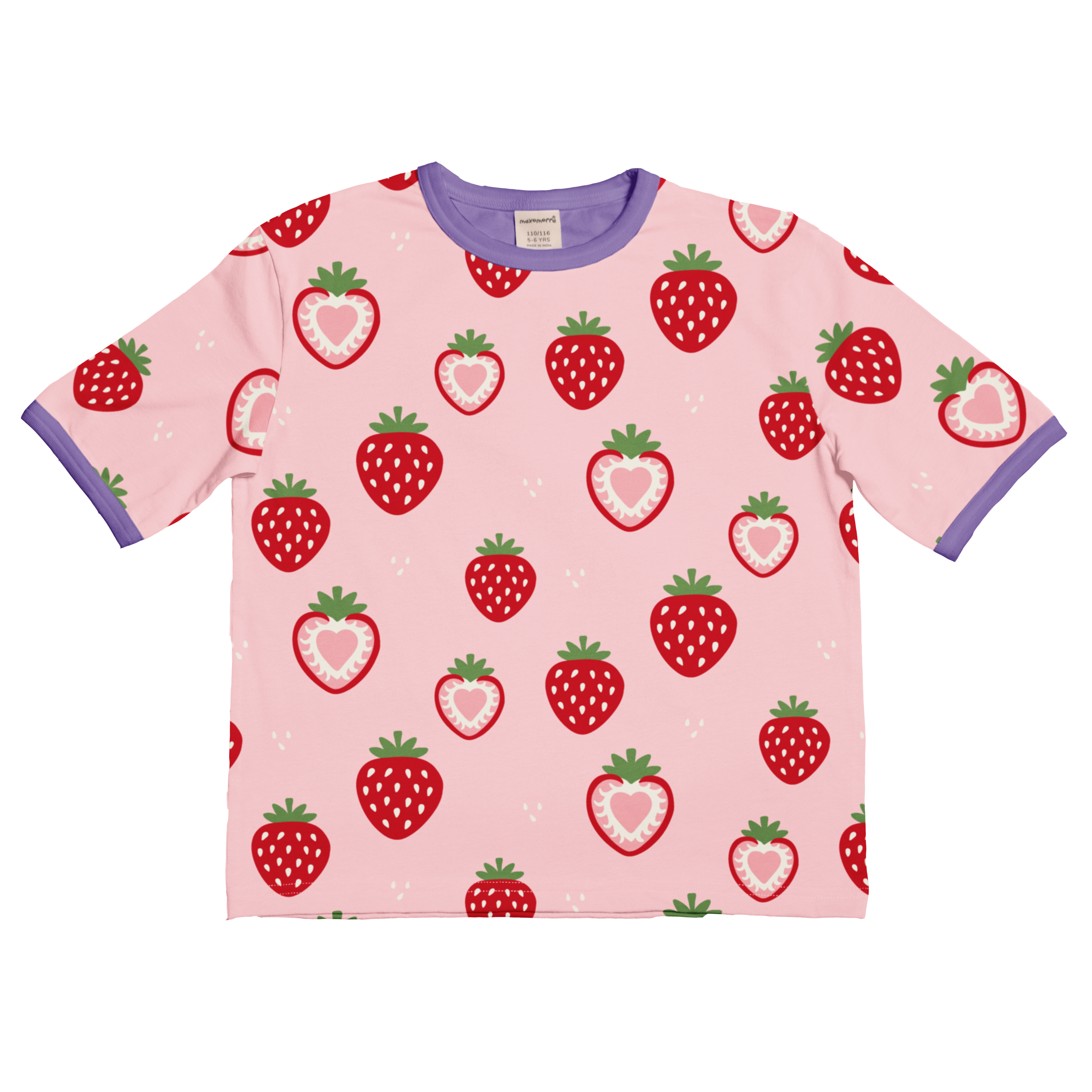 Top SS Oversized STRAWBERRY