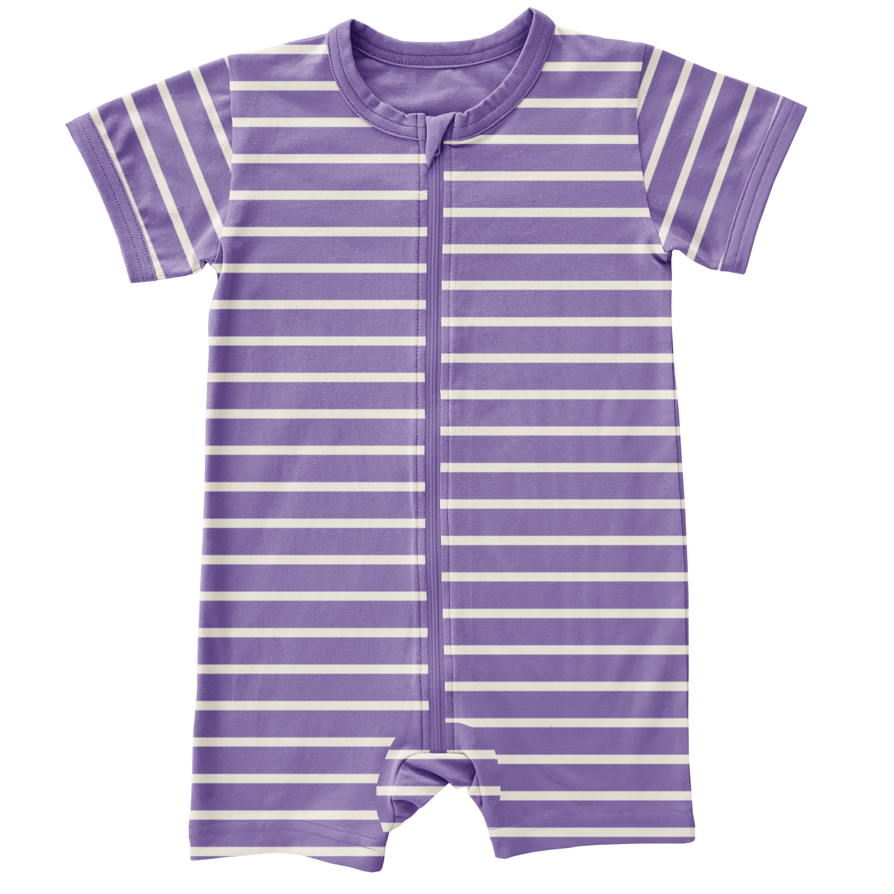 Rompersuit Zipper SS Stripes STRIPES PURPLE
