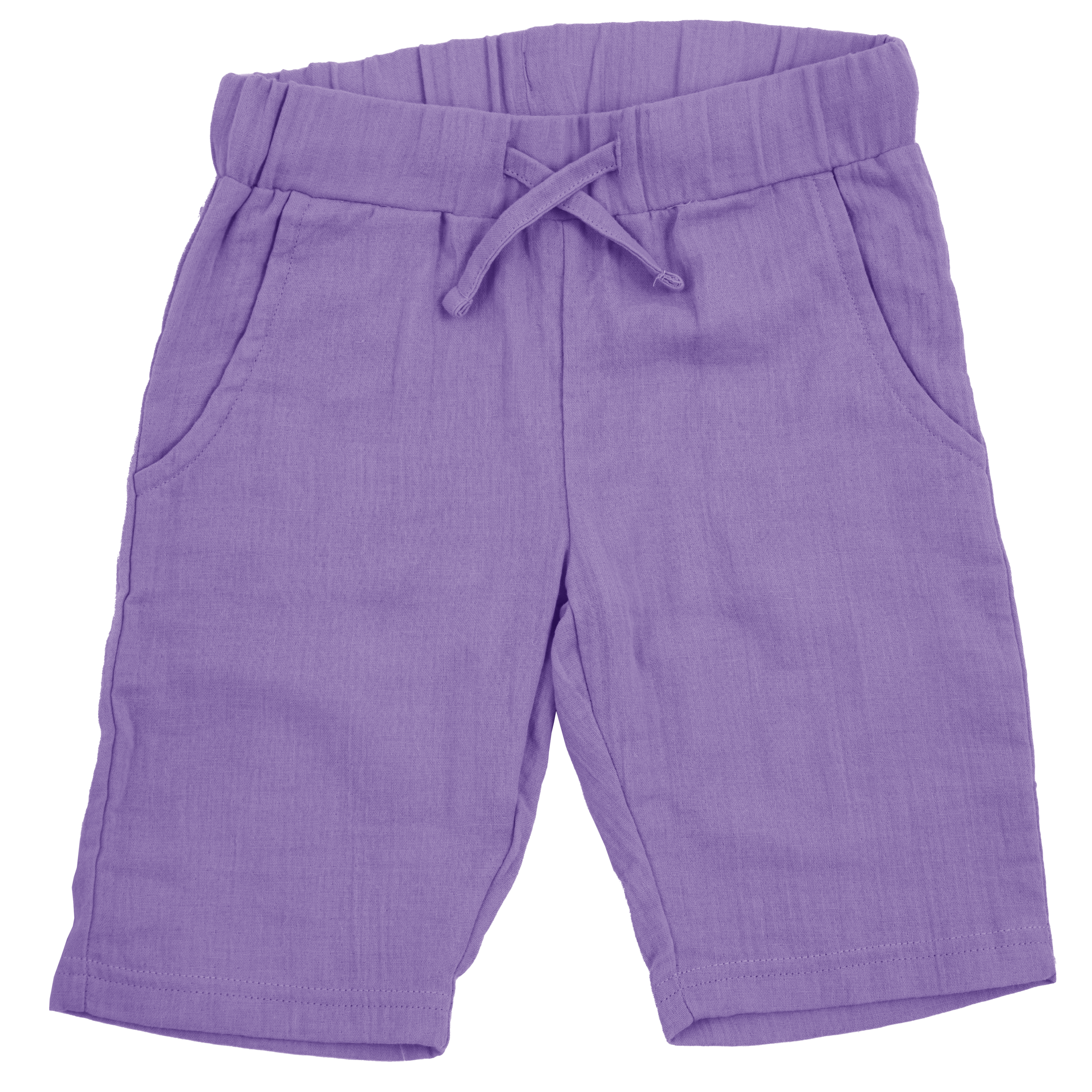 Shorts Knee Muslin Solid PURPLE