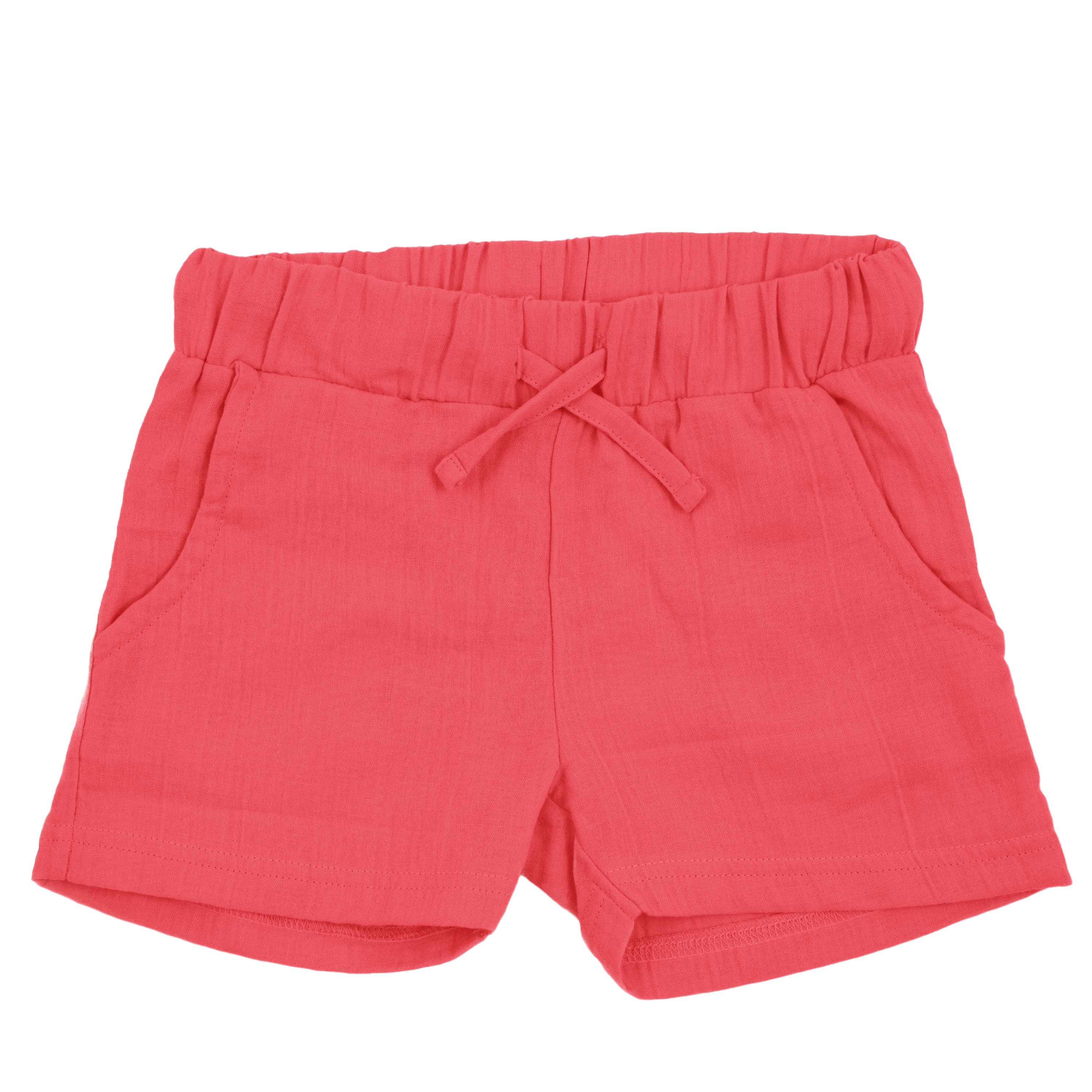 Shorts Muslin Solid RED